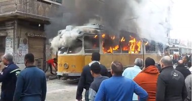 الداخلية: أهالى أجهضوا مخططات إرهابية وضبطوا أحد المتهمين بحرق ترام إسكندرية