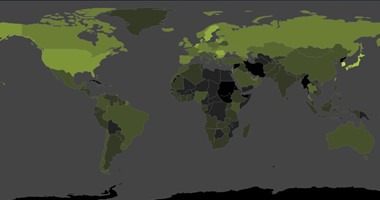خريطة تفاعلية توضح لك متوسط سرعة التحميل حول العالم