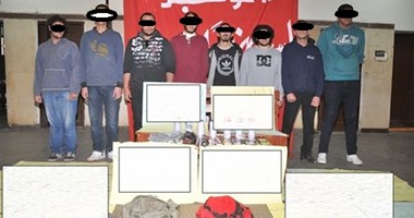 حبس 8 أشخاص 4 أيام بتهمة تحرير عبارات مسئية على الجدران ببورفؤاد
