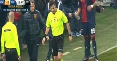 "استبدال" الحكم فى تعادل فيورنتينا وجنوى بالدورى الإيطالى