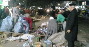 حملة ليلية بشارع بورسعيد لإزالة المخالفات بعد شكاوى المواطنين من الباعة الجائلين