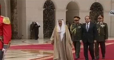 بالفيديو.. السيسى يغادر الكويت بعد انتهاء مراسم الزيارة