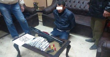 القبض على "عاطل" بحوزته بندقية خرطوش و47 لفافة بانجو بالمنوفية