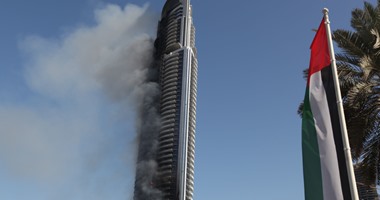 شرطة دبى: حريق فندق"العنوان" ليلة رأس السنة كان نتيجة ماس كهربائى