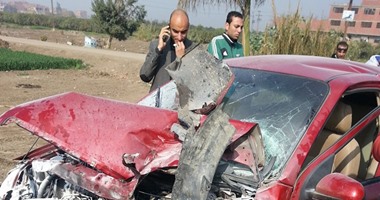 مصرع شخص وإصابة 14 فى حادث تصادم على الطريق الدولى بكفر الشيخ