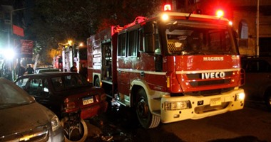 الحماية المدنية تسيطر على حريق شب بمعرض للموبيليا فى سوهاج