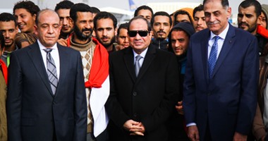 بالصور.. السيسى يتقدم بالشكر للجيش الليبى على جهودهم لعودة أبناء الوطن