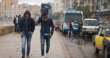 الموجة الباردة تتواصل بالإسكندرية  والأمطار تلاحق المواطنين