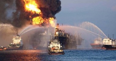  انفجار "تانك" بنزين وحريق "ونشين" خسائر حادث ميناء شرق بورسعيد