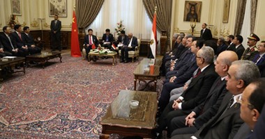بالصور.. الرئيس الصينى يغادر مجلس النواب متوجهاً إلى الجامعة العربية
