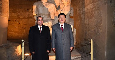 وزير الثقافة الصينى يغادر الأقصر بعد إطلاق العام الثقافى المصرى الصينى