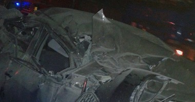 إصابة 7 أشخاص فى حادث انقلاب سيارة بالمنيا