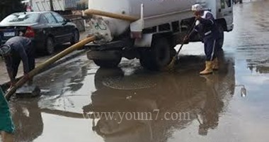 رئيس شركة الصرف الصحى بالقاهرة: رفع تجمعات مياه الأمطار بشوارع العاصمة