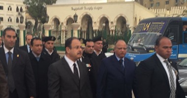 بالصور.. وزير الداخلية بميدان هشام بركات: التعامل بحسم مع الخروج على القانون
