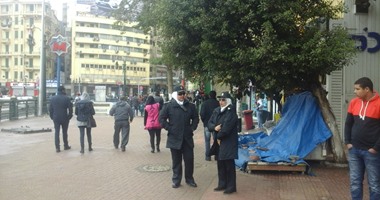 وصول عناصر الشرطة النسائية إلى ميدان التحرير