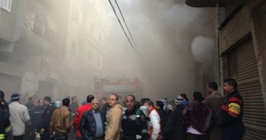 حريق يلتهم محل منسوجات بالدقهلية