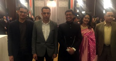 بالصور.. وفد من "مستقبل وطن" يشارك فى احتفالات سفارة الهند بالقاهرة