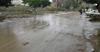أمطار غزيرة بمحافظة الغربية وانقطاع الكهرباء فى بعض القرى
