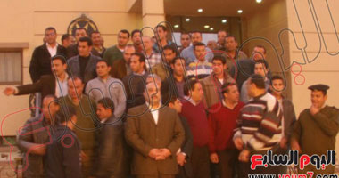 وقفة لرجال الشرطة بسوهاج احتجاجا على تصريحات أمين الحرية والعدالة