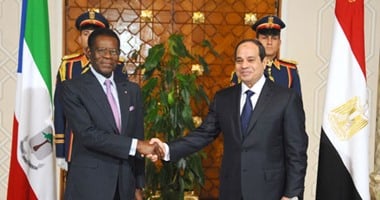 السيسى يستقبل رئيس جمهورية غينيا الاستوائية لبحث العلاقات الثنائية