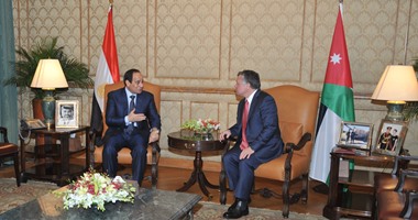 جلسة مباحثات ثنائية بين الرئيس السيسى وملك الأردن