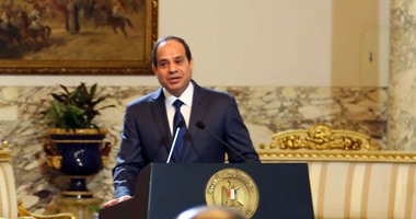الرئيس السيسى يغادر دار القضاء العالى عقب الانتهاء من احتفالية القضاة