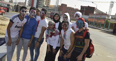 بالصور.. فريق "إرعابك مهمتنا" ينظم أول سباق زومبى فى القاهرة
