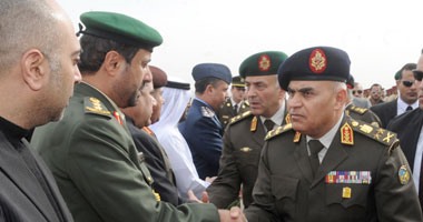 جنازة عسكرية لشهداء الطائرة الحربية بحضور قيادات الجيش المصرى والإماراتى