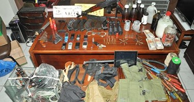 ضبط سلاح آلى وقنبلة غاز بشقة فى أرض الجولف ببورسعيد