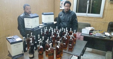 ضبط 42 زجاجة خمور مهربة قبل بيعها خلال احتفالات رأس السنة بالزمالك