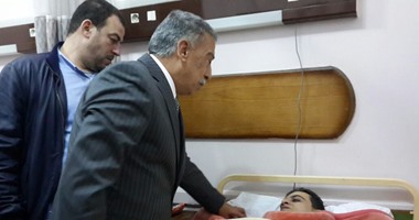 مدير أمن القاهرة يزور مصابى كمين السلام بمستشفى الشرطة بالعجوزة