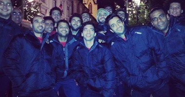 فراعنة اليد يحتفلون بـ"الكريسماس" فى شوارع سلوفينيا