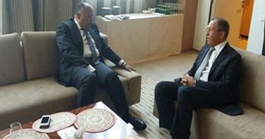وزير الخارجية ونظيره الروسى يبحثان التحضيرات لزيارة بوتين للقاهرة