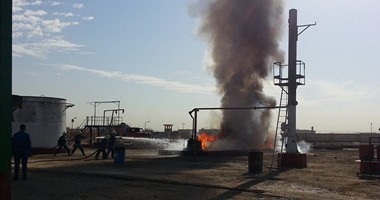 تدريب مكثف لشركات البترول بالسويس على مواجهة الحرائق والسيطرة عليها