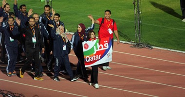 وفدا قطر وإيران يوجهان تحية حارة لـ"السيسى" بافتتاح أولمبياد المعاقين
