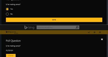 موقع أمريكى: أداة Bing Pulse تتيح لأى شخص إجراء استطلاعات الجمهور