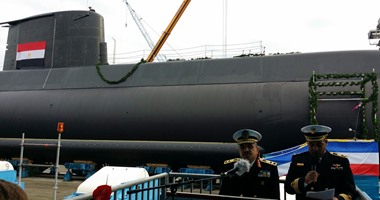 غدأ..رفع العلم على الغواصة طراز 209/ 1400 وإعلان انضمامها للقوات البحرية
