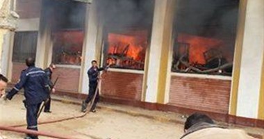 ضبط طالبين أشعلا النيران بكنترول مدرسة إعدادى بطنطا انتقاما من المراقبين