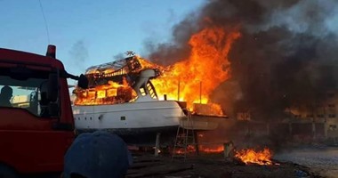 السيطرة على حريق بلنش سياحى على متنه 40 شخصا مصريين وأجانب بالغردقة