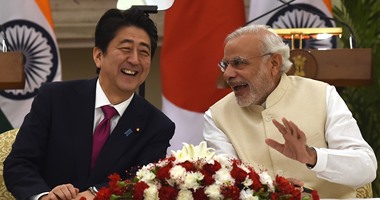 بالصور.. رئيس الوزراء الهندى يزور طوكيو ويلتقى نظيره اليابانى