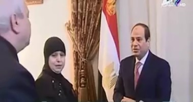 زوجة الشهيد المستشار عمر حماد: يكفينى شرف مقابلة الرئيس اليوم