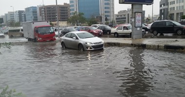 سقوط أمطار غزيرة بشمال سيناء