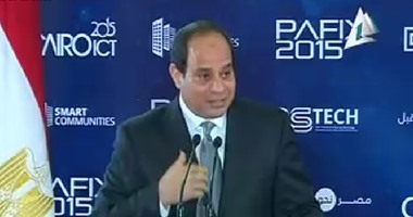السيسى بمعرض الاتصالات: "لازم مصر تشوف ولادها وتعرف إنهم مميزين"