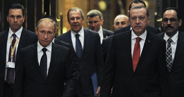 بوتين يبحث مع أردوغان الوضع فى سوريا والعراق وعقدا للتسلح