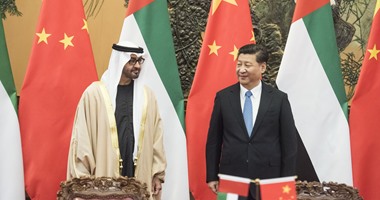 بالصور.. ولى عهد أبو ظبى يوقع اتفاقيات ثنائية مع الرئيس الصينى ببكين