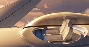 بالفيديو.. طائرة المستقبل زجاجية وتمكنك من رؤية السحب حولك "للأغنياء فقط"