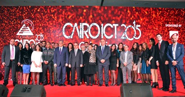 بالصور.. ياسر القاضى وأحمد درويش وأسامة كمال فى احتفالية معرض "Cairo ICT"