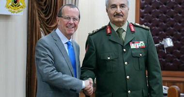 "كوبلر" يتلقى القائد العام للجيش الليبى الفريق أول ركن خليفة حفتر
