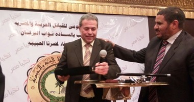 توفيق عكاشة بمؤتمر القبائل العربية:" دى أنزه انتخابات فى مصر منذ 40 عاما"