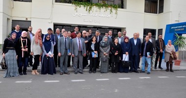 بالصور.. هندسة جامعة القناة تنظم ورشة عمل مع جامعة نيو مكسيكو الأمريكية